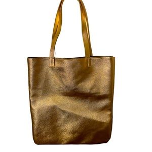 Gold tote bag